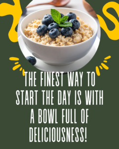 Power-Packed Breakfasts for Busy Mornings: Oatmeal with Blueberries or Avocado with Chia Seeds